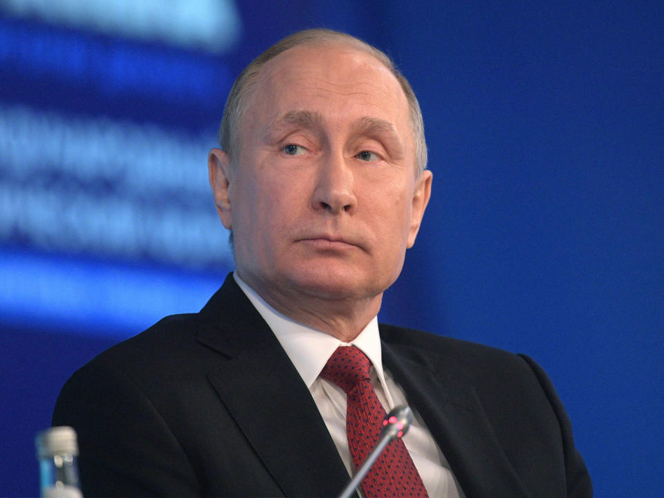 Russian President Vladimir Putin strongly denied the claims of meddling: EPA