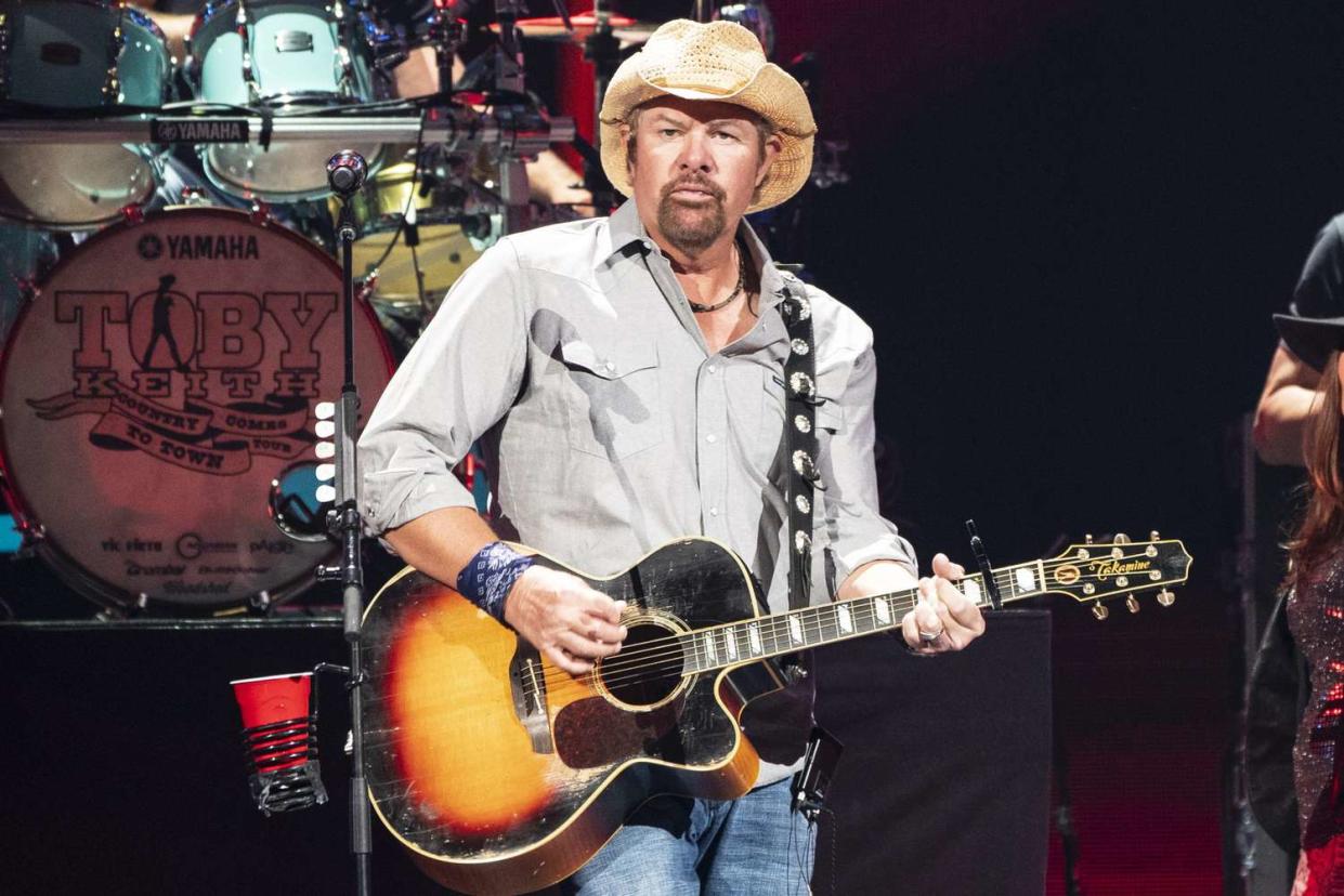AUSTIN, TEXAS - OCTOBER 30: Toby Keith performs onstage during the 2021 iHeartCountry Festival Presented By Capital One at Frank Irwin Center on October 30, 2021 in Austin, Texas. (Photo by Erika Goldring/WireImage)