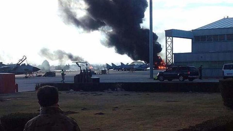 Ten Dead As F-16 Jet Crashes Into Planes