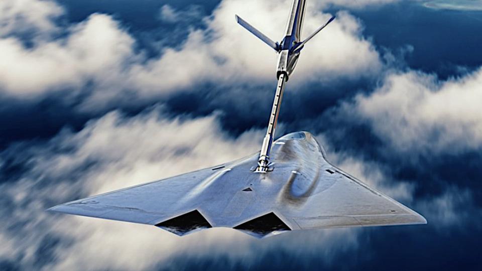 A Lockheed Martin rendering of a stealth sixth-generation combat jet. <em>Lockheed Martin</em>