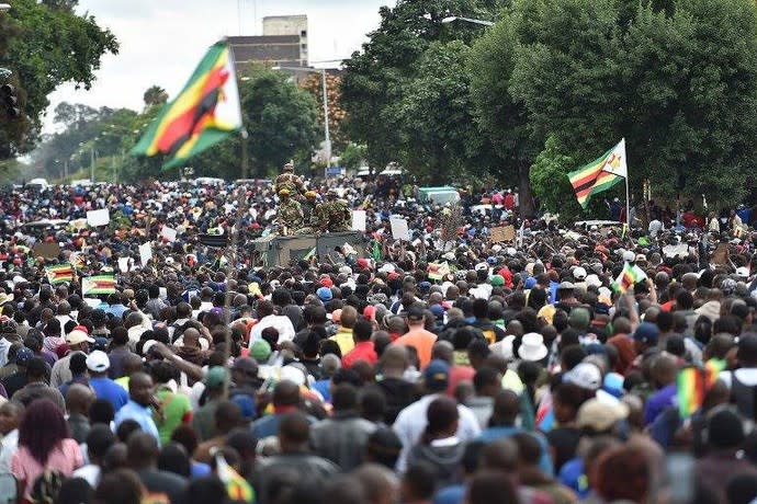 辛巴威反對派和民團正在動員，31日在全國舉行抗議活動，要求總統艾默森·姆南加瓦下台。（photo by Flickr）