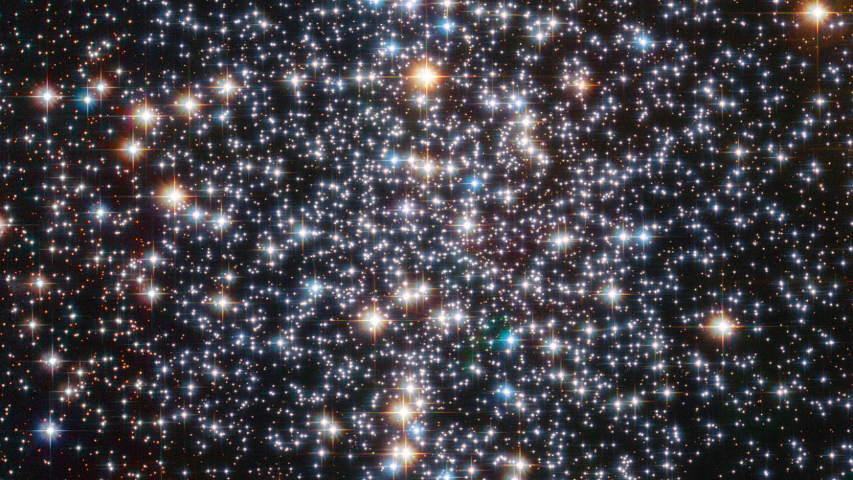  The globular star cluster Messier 4. At its center lies the intermediate size black hole.  