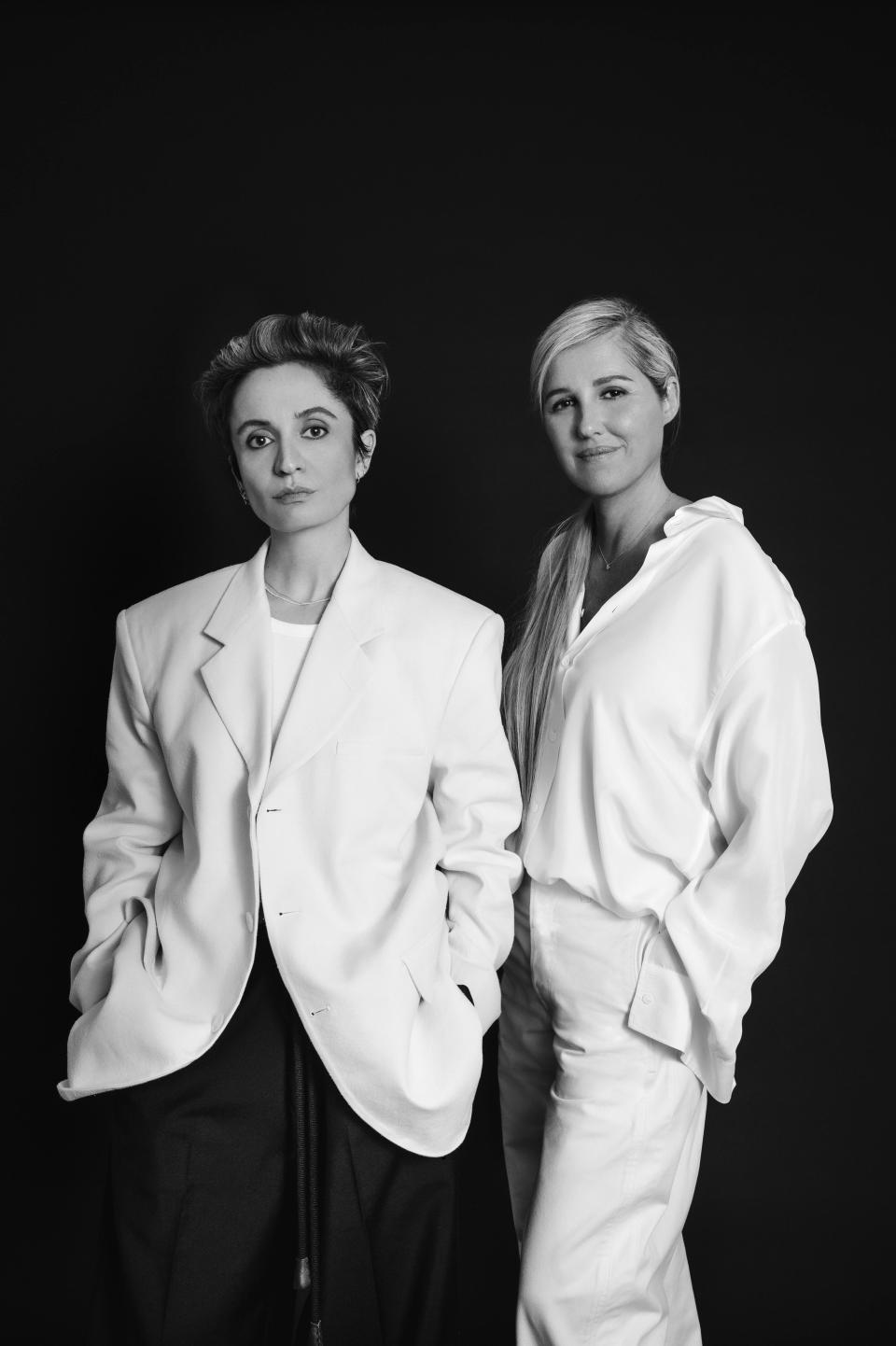 Veronica Leoni and Eva Serrano, calvin klein creative director