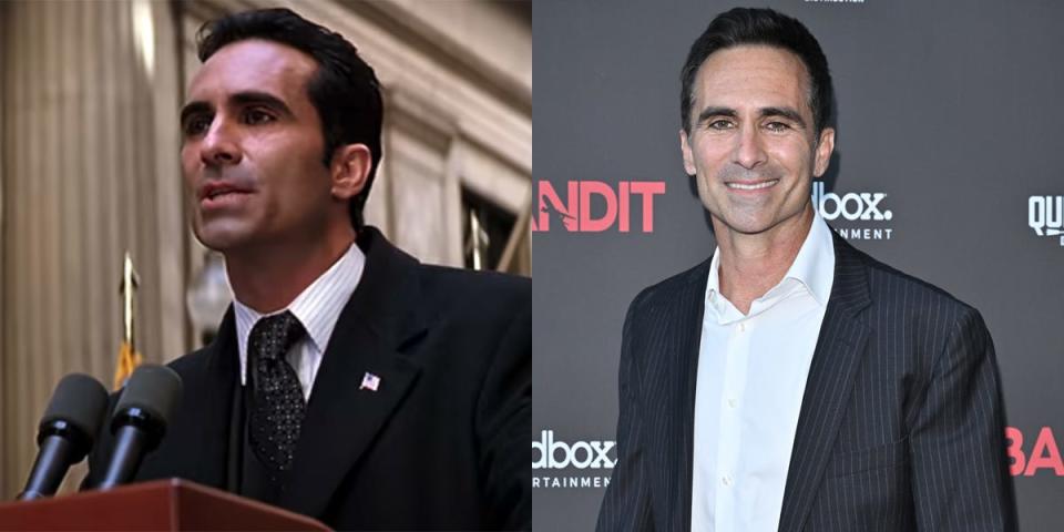 Nestor Carbonell as the mayor in "The Dark Knight" and now.