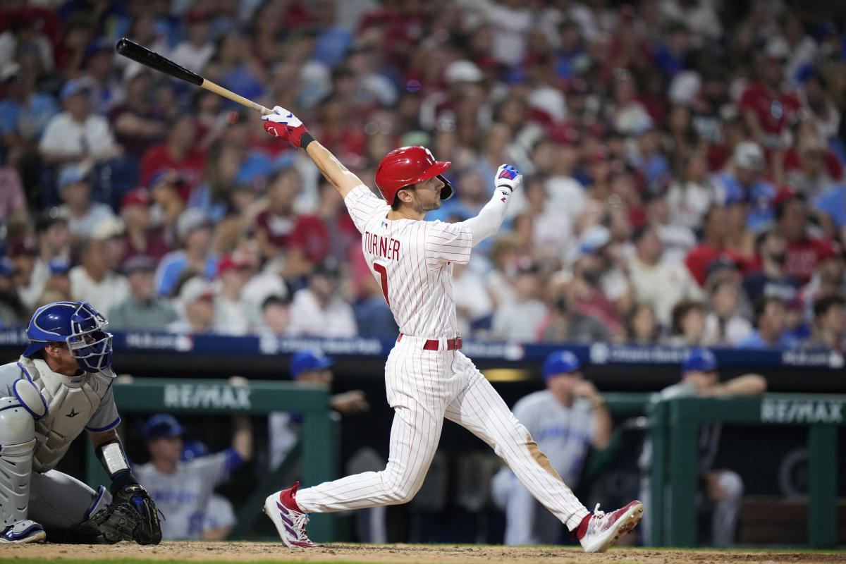 Trea Turner Doubles After Ball Girl gives Ball to Fan!, Philadelphia  Phillies