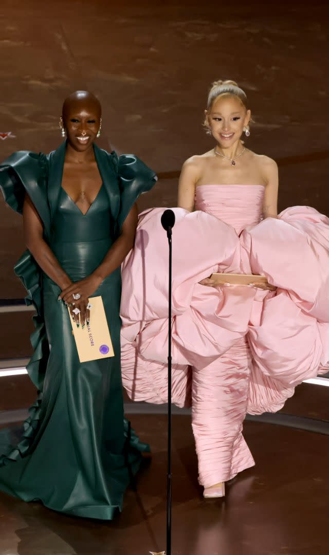 Cynthia Erivo & Ariana Grande at the Oscars