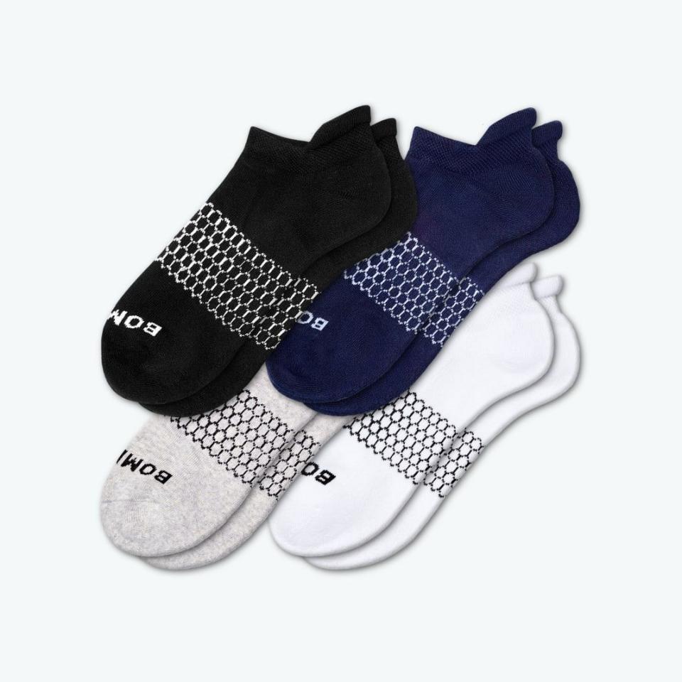 <p><a href="https://go.redirectingat.com?id=74968X1596630&url=https%3A%2F%2Fbombas.com%2Fproducts%2Fmen-s-solid-ankle-four-pack%3Fvariant%3Dmixed%26size%3Dl&sref=https%3A%2F%2Fwww.countryliving.com%2Flife%2Fg4364%2Ffathers-day-gifts-from-daughter%2F" rel="nofollow noopener" target="_blank" data-ylk="slk:Shop Now;elm:context_link;itc:0;sec:content-canvas" class="link ">Shop Now</a></p><p>Bombas Ankle Socks </p><p>$49.40</p><p>bombas.com</p><span class="copyright">Bombas</span>