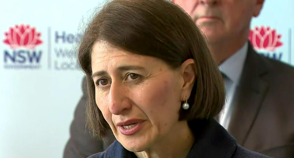 Premier Gladys Berejiklian has warned residents they may not yet have experienced the worst of the torrential weather. Source: ABC