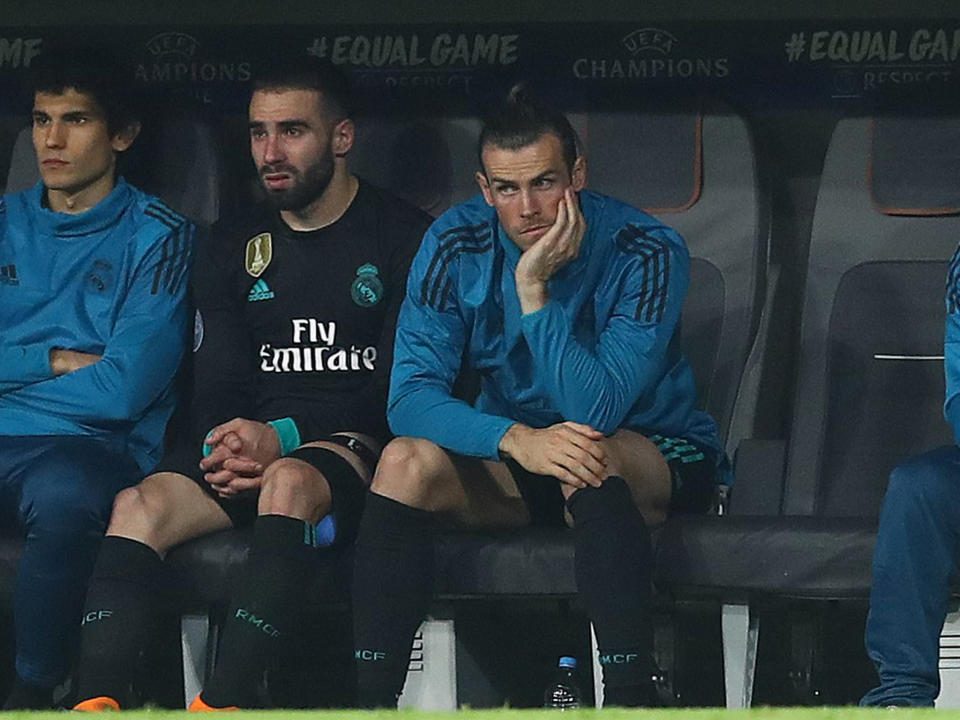 Gareth Bale was left on the bench for Real Madrid's 2-1 victory over Bayern Munich: REX