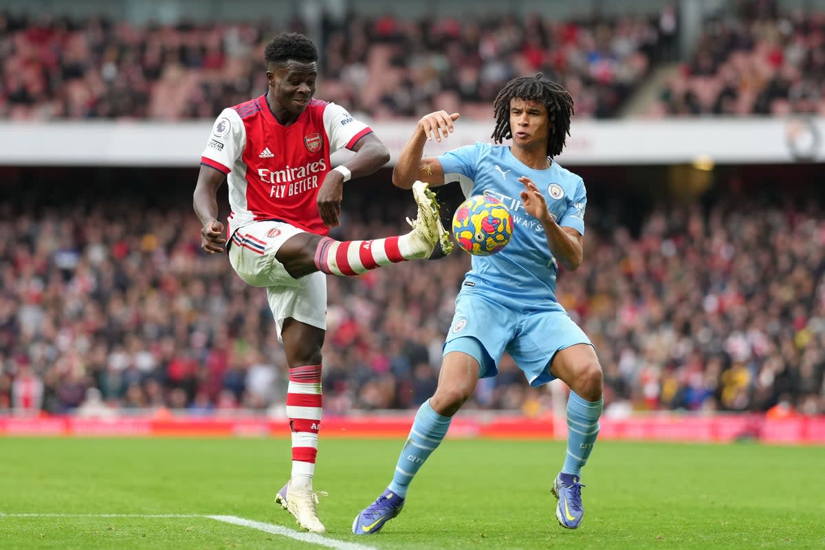 Bukayo Saka (left) and Nathan Ake could be facing each other again (PA) (PA Archive)