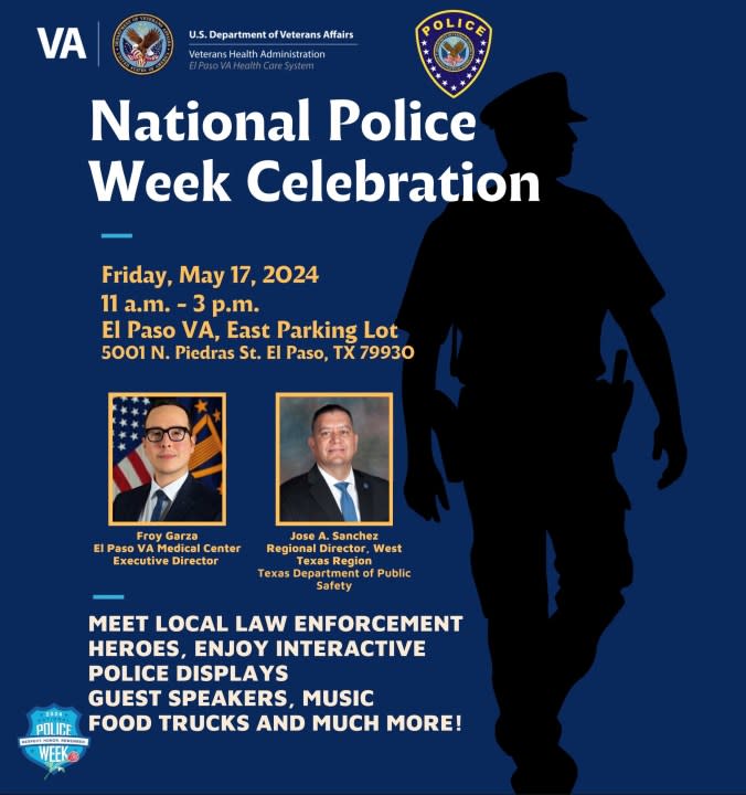 National Police Week Celebration flyer. Courtesy to the El Paso VA Police Department
