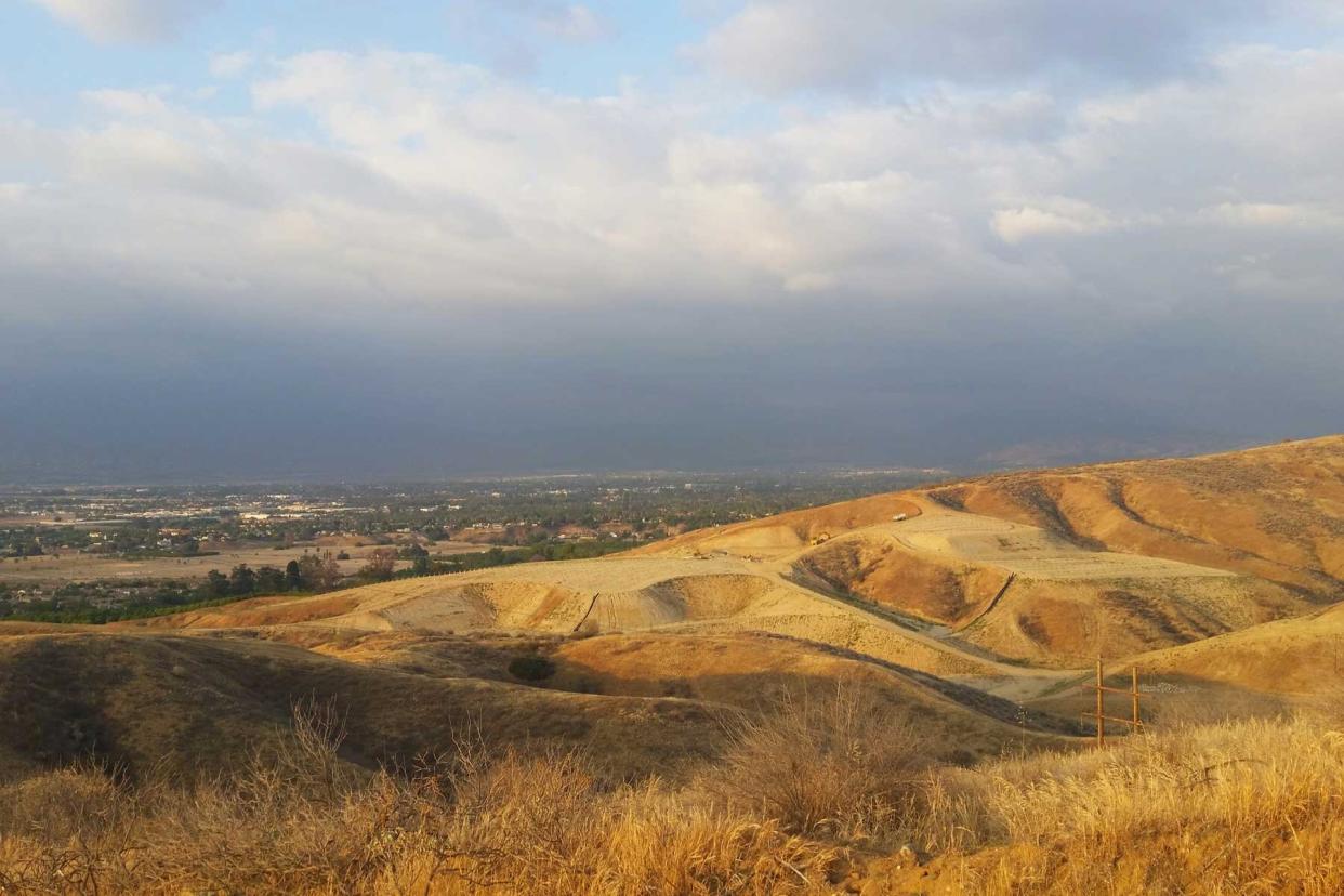 Desert hills in Loma Linda, California