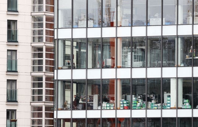 Empty office building