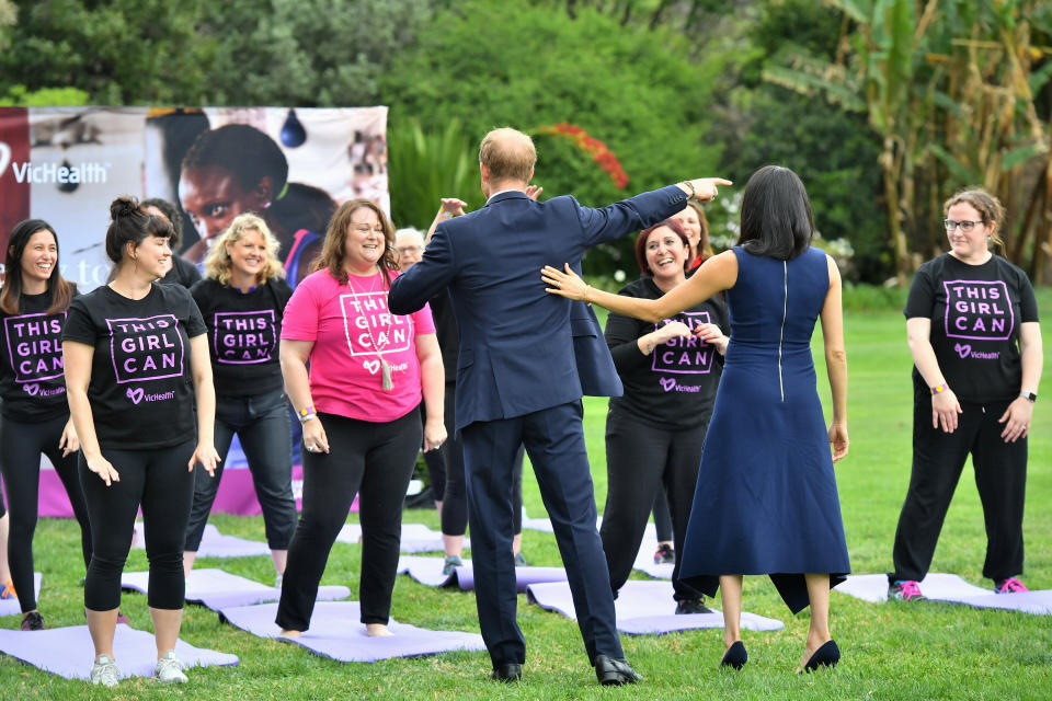 Meghan Markle and Prince Harry in Melbourne