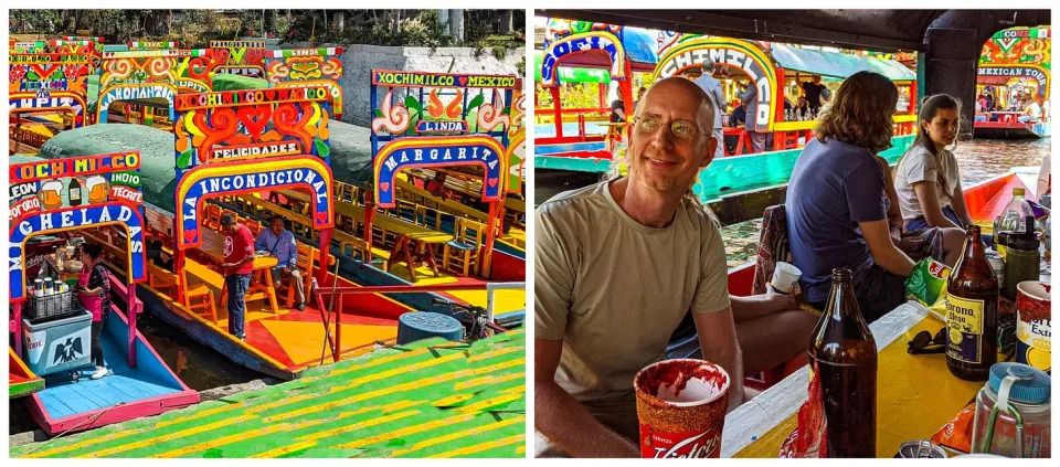 Barges at Xochimilco