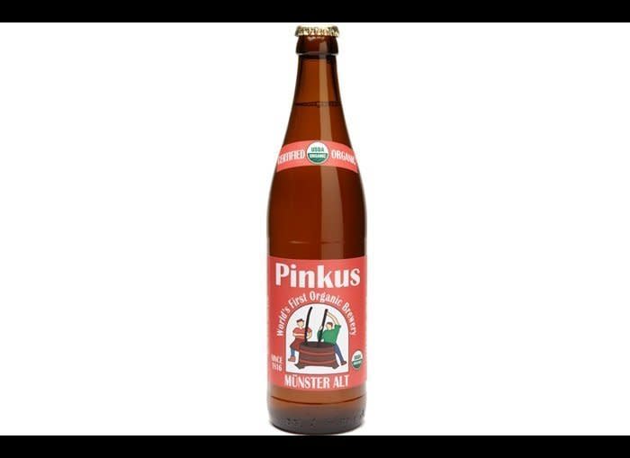 While Germany is known for its lagers, some brewers were not so quick to bid goodbye to ale yeast. In Düsseldorf, not far from where Germany hits Holland and Belgium, that meant a copper-brown ale that would come to be known as the altbier. Brauerei Pinkus's version is a brisk, fruit-forward, and malty exemplar of the style.   