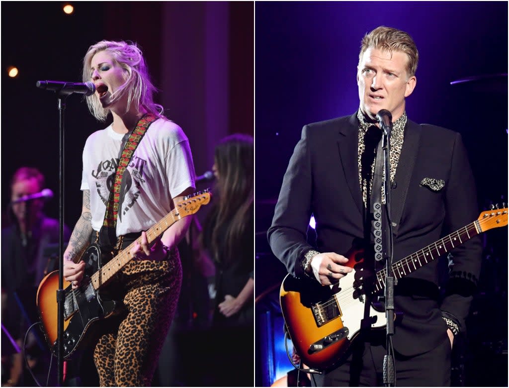 Brody Dalle (left) is locked in a custody battle over her three children with Josh Homme (Getty)