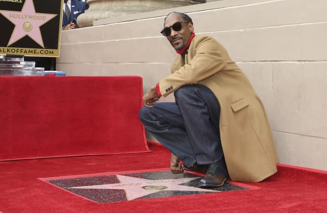 Snoop Dogg Honored with a Star on the Hollywood Walk of Fame