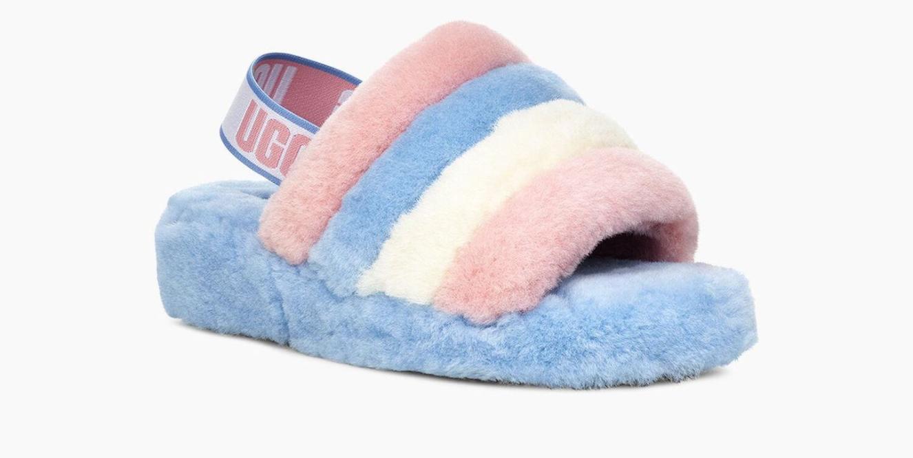 Kylie Jenner Wore UGG's Trans Flag Slippers for Pride