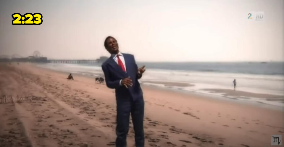 Screenshot from the "Let It Be" video