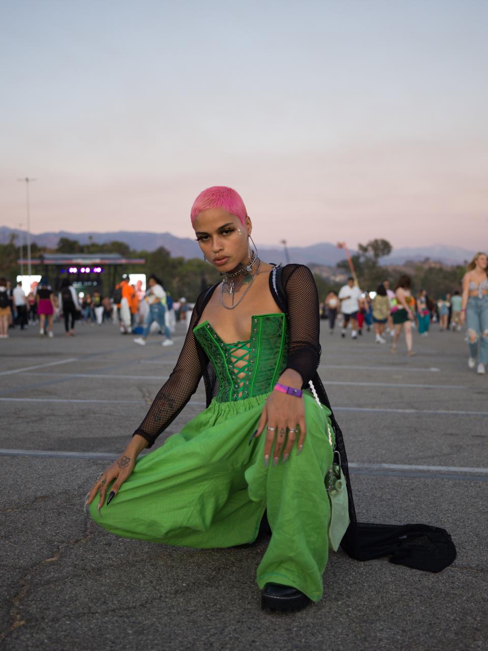 Blü, 24  
@honeybluclue  
“We wanted to have that Cosmo and Wanda vibe; that Blossom and Buttercup feel,” the singer-songwriter says of the look she and her friend Autumn, pictured below, were going for.
