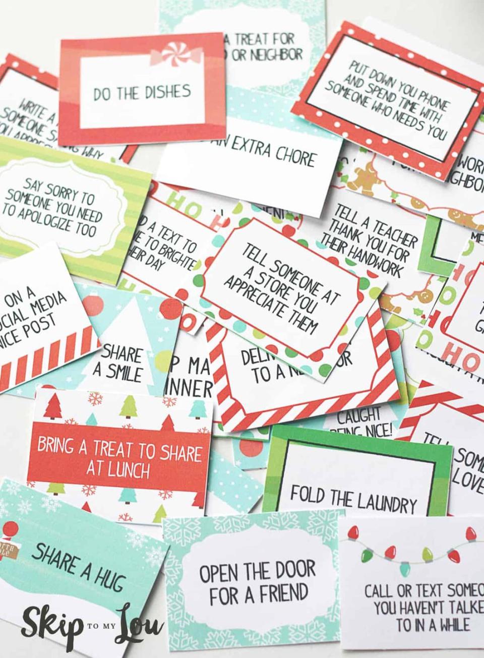 67) Printable Kindness Cards