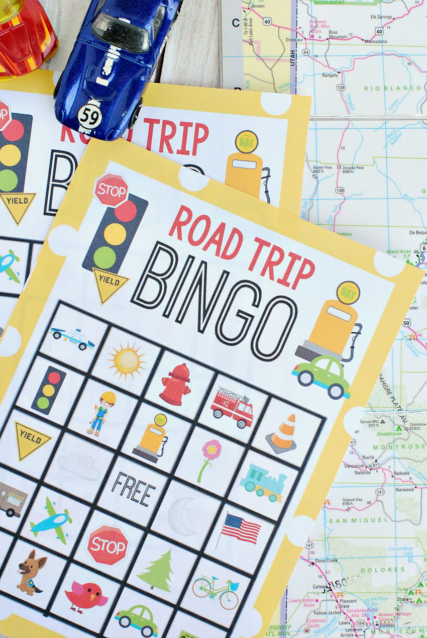 Road Trip Bingo Game