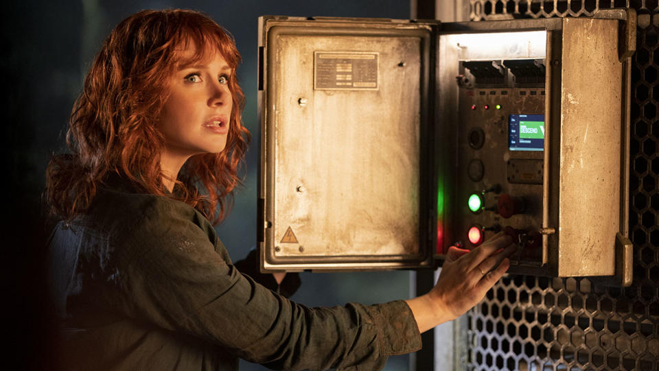 Bryce Dallas Howard as Claire Dearing in Jurassic World Dominion. - Credit: Courtesy of John Wilson/Universal Pictures/Amblin Entertainment