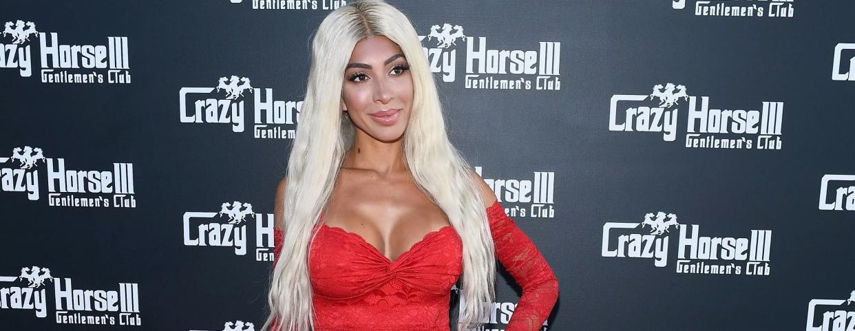 Farrah Abraham poses at an event