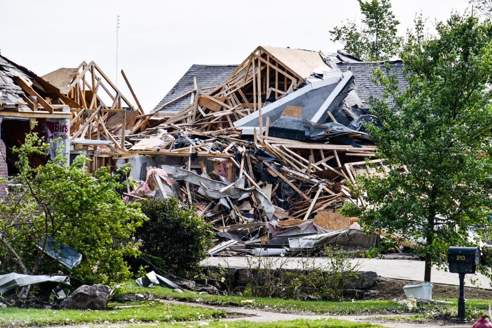 Houses and businesses in Brookville were damage by tornadoes late Monday night, May 27. Many streets were blocked for downed trees, power lines and debris scattered through the neighborhoods. WHIO file