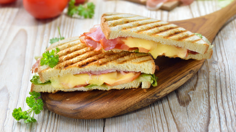 Bikini grilled ham and cheese