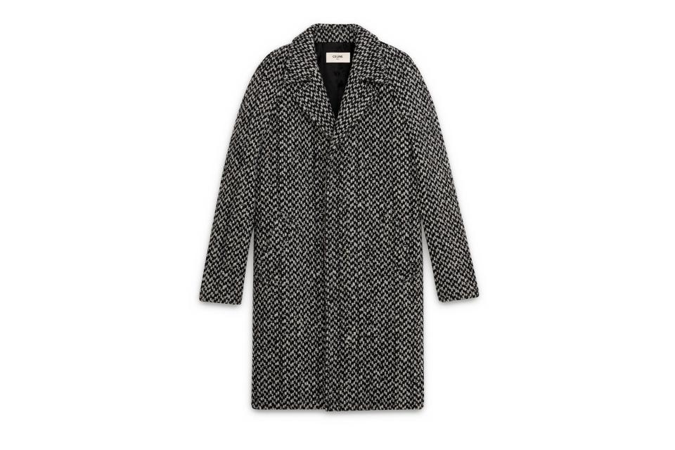 Celine mac coat in tweed