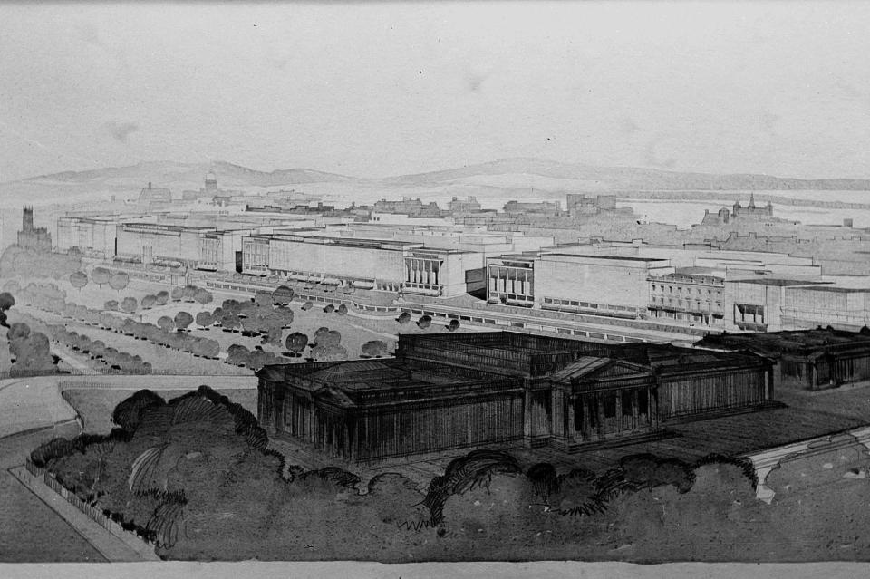 The 1949 Abercrombie plan for the redevelopment of Edinburgh would have changed the face of the Capital, including rebuilding Princes Street with a motorway running underneath as part of an inner ring route. It would have meant a 