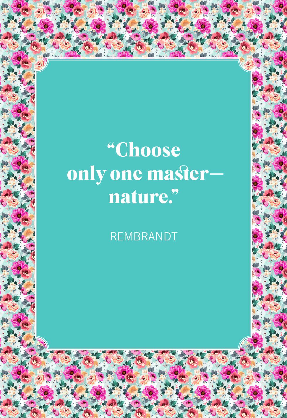 nature quotes rembrandt