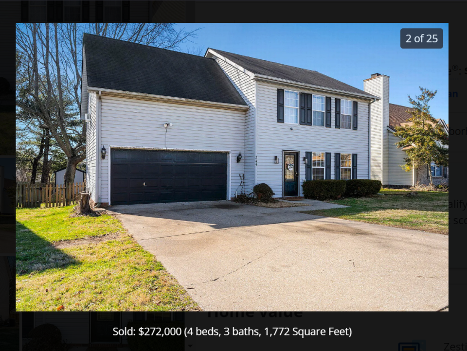 A screenshot of the property at 344 Preakness Drive.