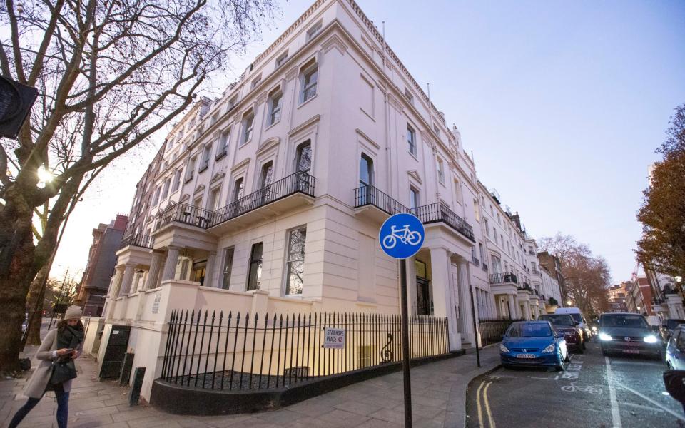 Mcc0092911 . Daily Telegraph DT News Property developer Malik Riaz Hussain has reportedly given up his Grade II listed building 1 Hyde Park Place, valued at Â£50million and Â£140million in funds frozen by the National Crime Agency (NCA) . London 3 December 2019