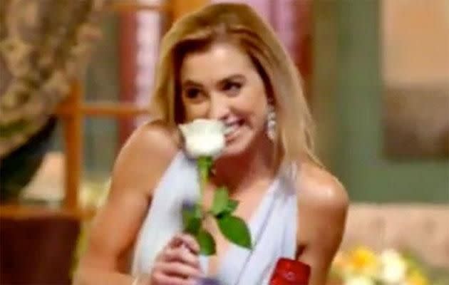 That damn white rose. Source: Network Ten