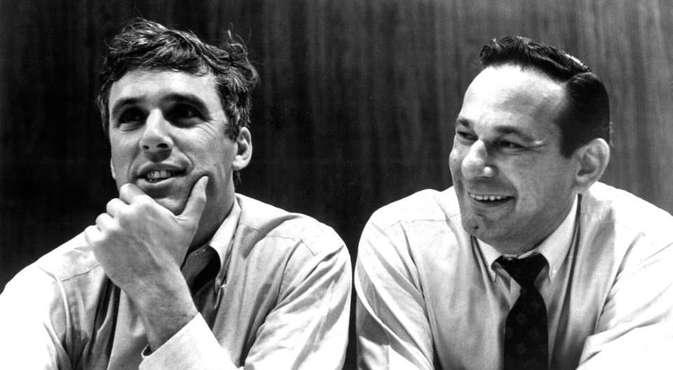 Burt Bacharach, left, and Hal David in the 1960s