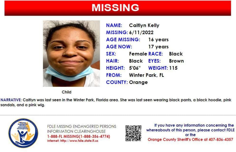 Caitlyn Kelly was last seen in Winter Park on June 11, 2022.