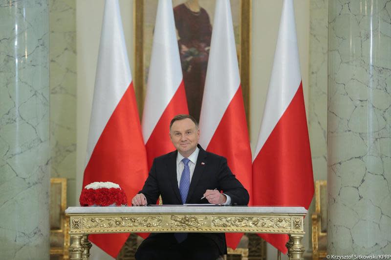 波蘭總統杜達（Andrzej Duda）確診武漢肺炎。（翻攝Andrzej Duda臉書）