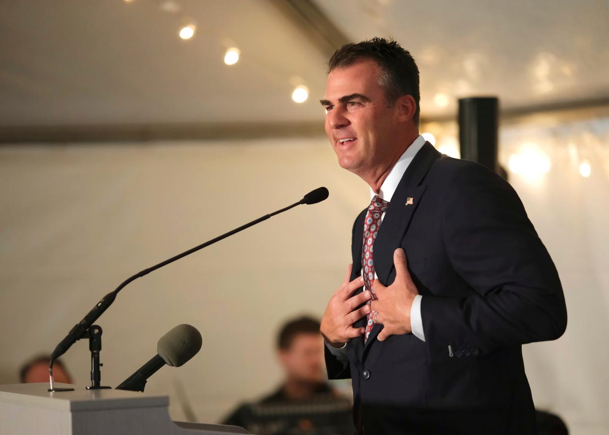 Oklahoma Gov. Kevin Stitt and Texas Gov. Greg Abbott were expected to fly to Israel for a "solidarity mission."