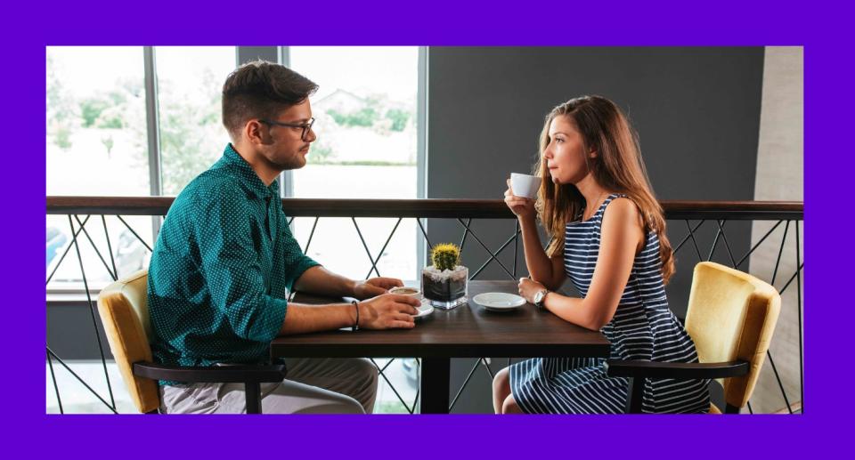 Lisa* shared more revelations over breakfast in the cafe. Posed by models. (Yahoo Life UK/Getty Images)