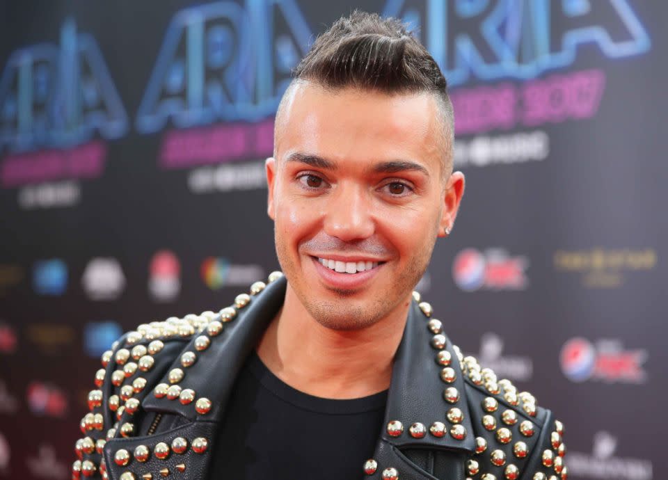 Anthony Callea spoke out about the same-sex marriage vote in parliament at this year's ARIA Awards. Source: Getty
