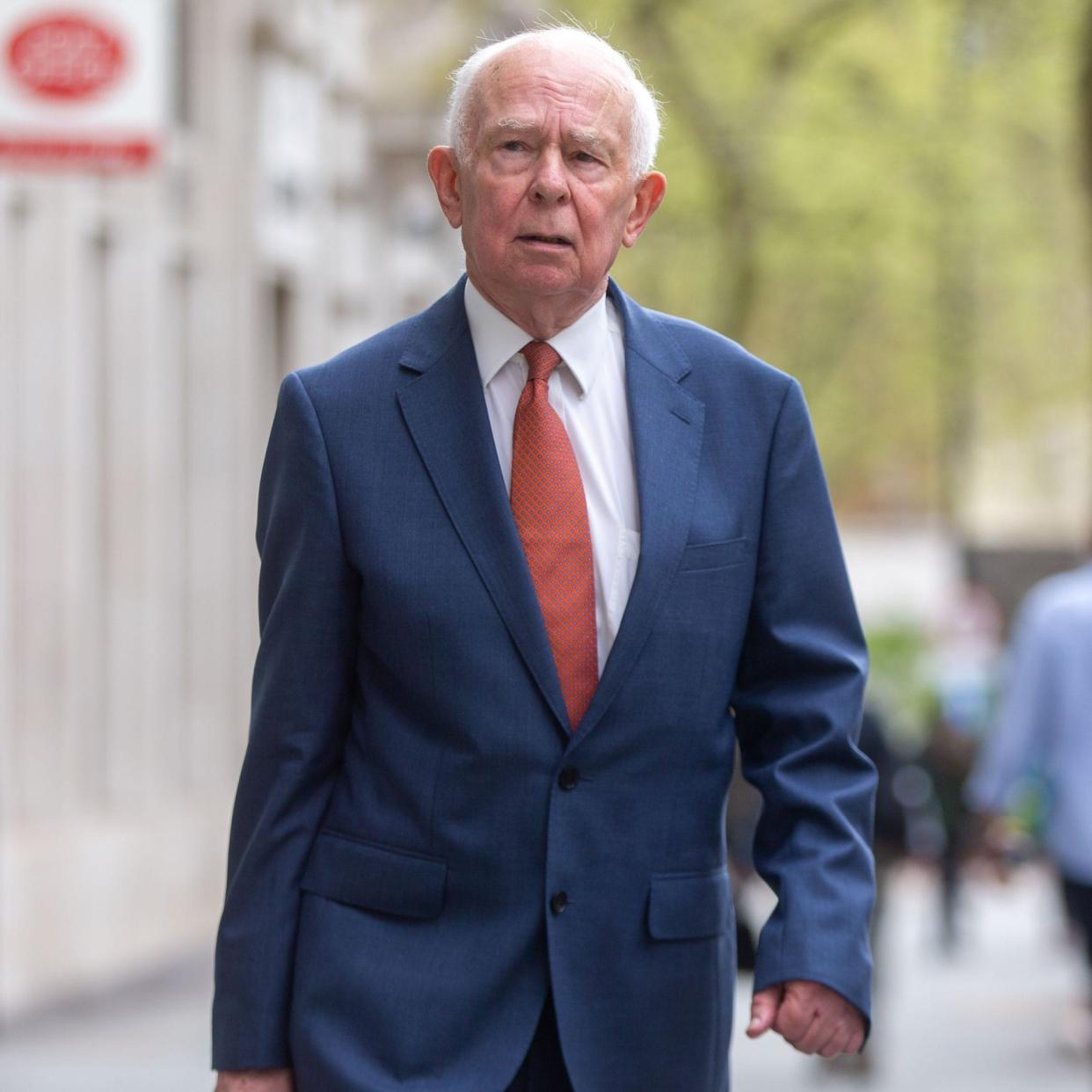 Sir Michael Hodgkinson arrives at the inquiry earlier on Thursday