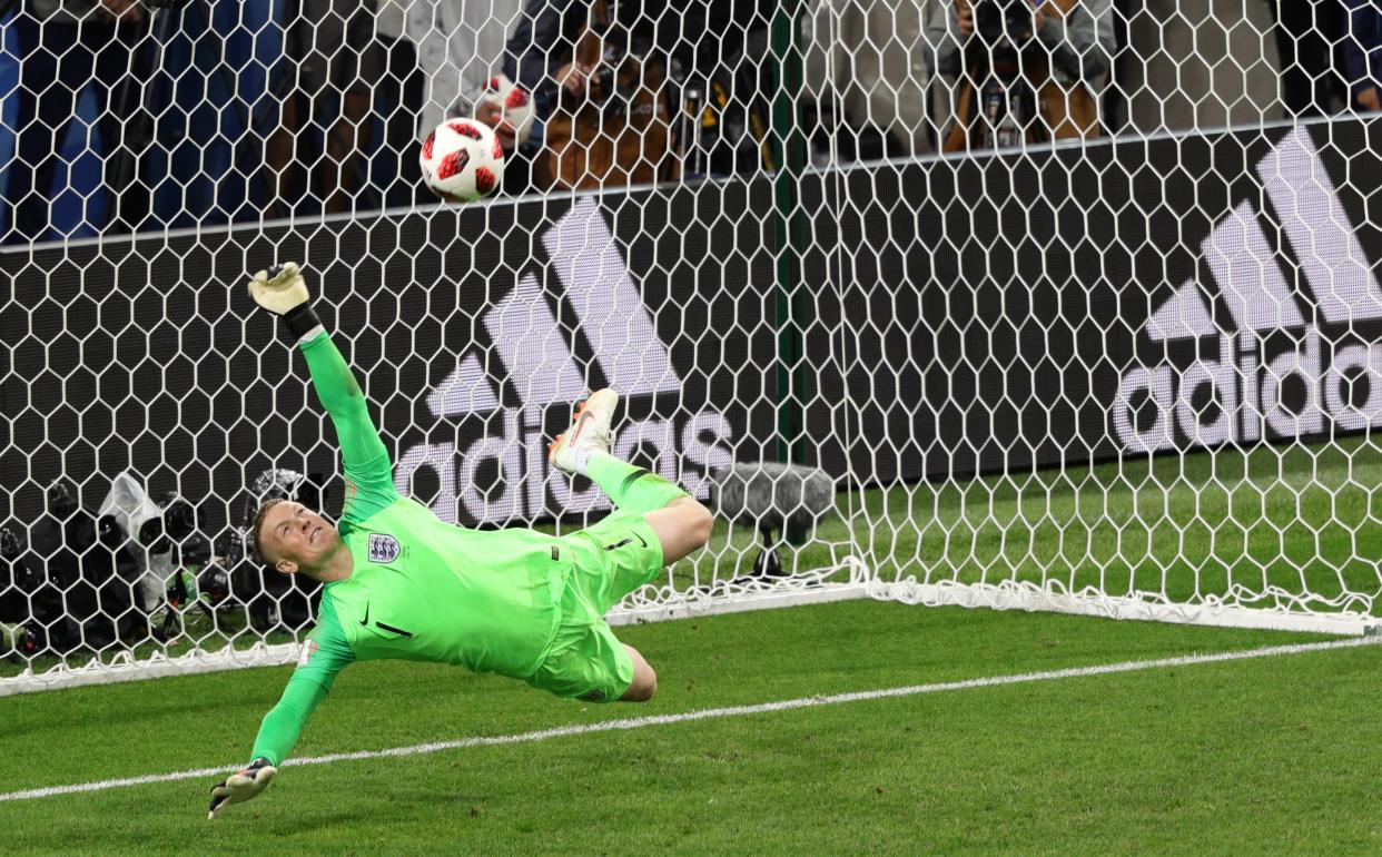 Arise, Sir Jordan Pickford: England goalkeeper saves a penalty from Colombia’s Carlos Bacca that put England through to the quarter-finals