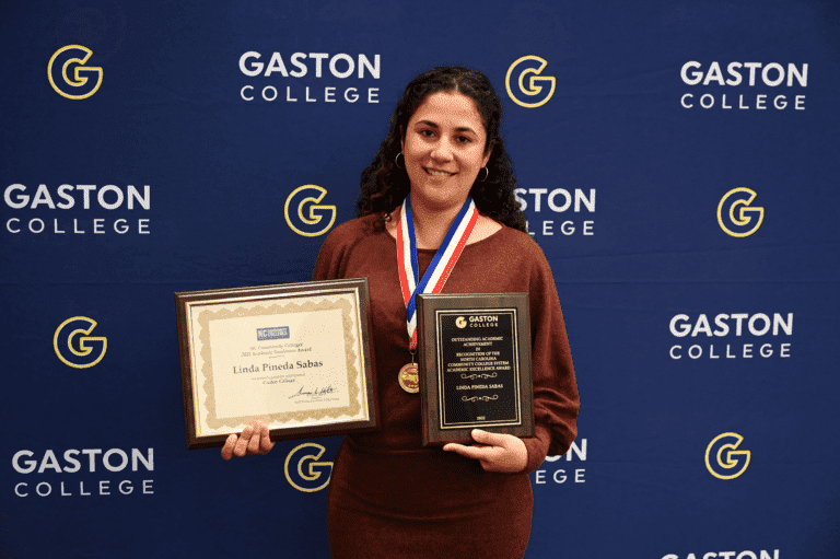 Ranlo resident Linda Pineda-Sabas graduated Gaston College with an associate's degree in science. Sabas made her way through college thanks to the SPARC program that assists students majoring in STEM through school. In the fall, Sabas will attend UNC Charlotte where she will study biology.