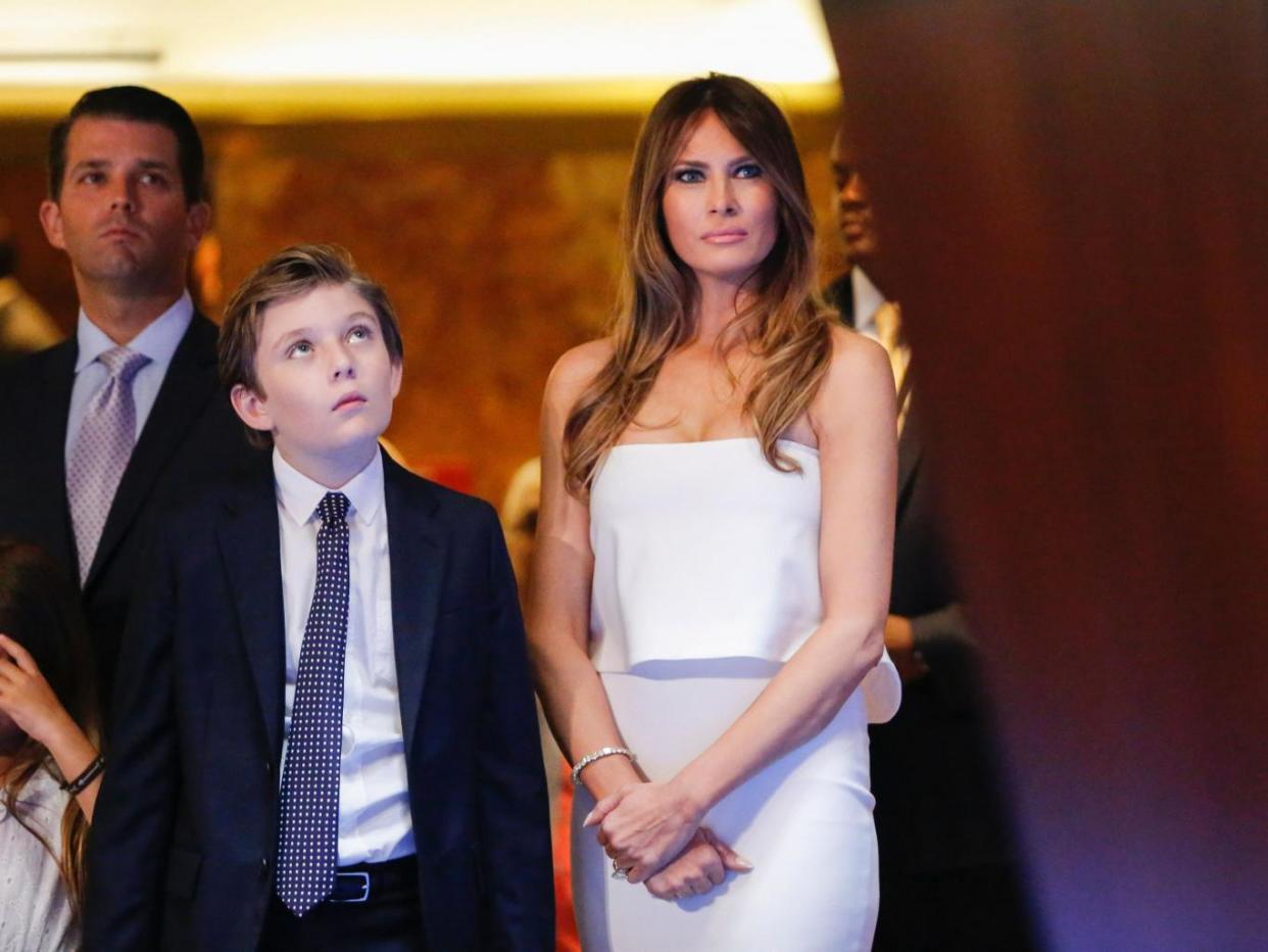 The security costs for Melania and Baron Trump to live in Trump Tower instead of the White House could maintain two education programmes facing elimination: Getty
