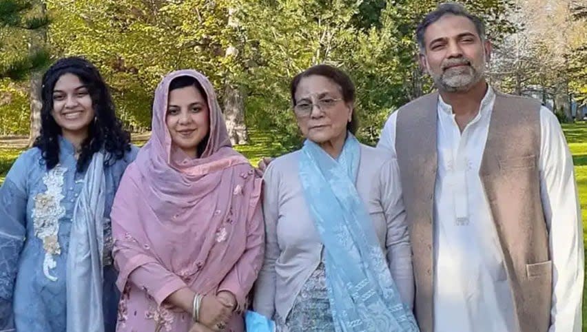 Yumnah Afzaal, 15, Madiha Salman, 44, Talat Afzaal, 74, and Salman Afzaal, 46, left to right, were out for an evening walk Sunday when they were run over by a truck in what police say was an attack motivated by anti-Muslim hate.