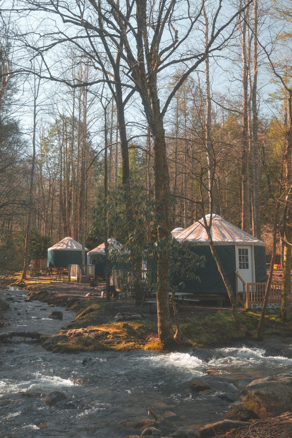 Roamstead guests can campout in yurts, tents, camper hookups, or opt for cabins or lodge rooms. The campground intends to appeal to all types of campers.