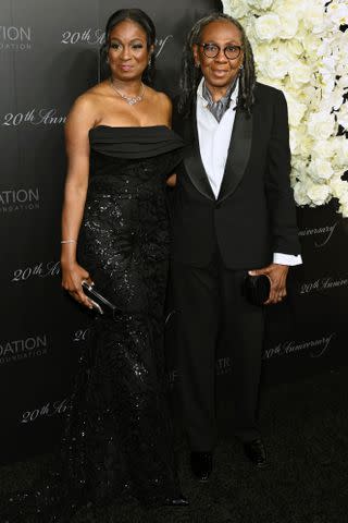 <p>Bryan Bedder/Variety via Getty </p> Gloria Carter and Roxanne Wiltshire pose at the Shawn Carter Foundation's 20th Anniversary Black Tie Gala